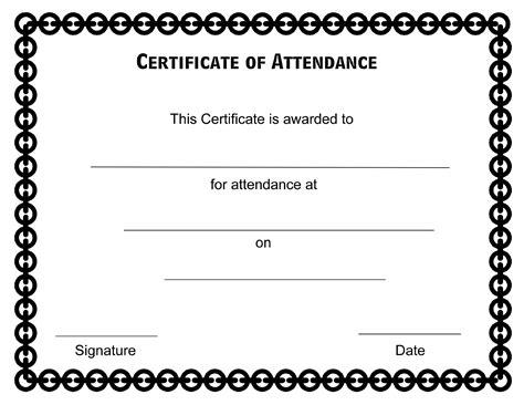 perfect attendance certificate  template edit fill sign