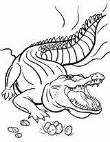 Crocodile Coloring Pages Deinosuchus Printable Dessin Animals Kids Template Print Alligator Pour Enfant Crocodiles Animal Grown Drawings Ups Reptiles Choose sketch template