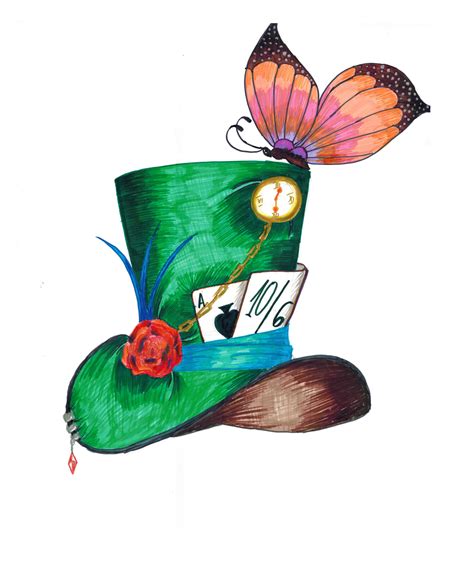 mad hatter drawing mad hatter cartoon mad hatter hat