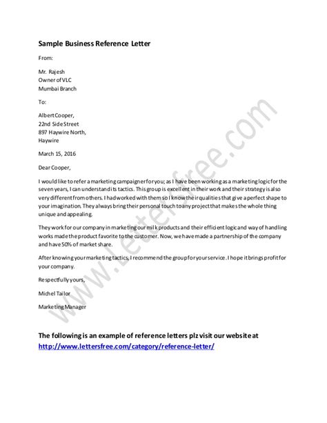 company business reference letter template resume letter