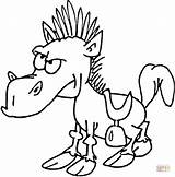 Horse Coloring Funny Pages Saddle Color Drawing Horses Print Printable Kids Cartoon Sheets Choose Board sketch template