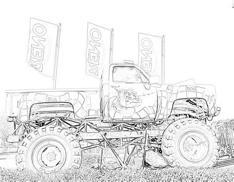 monster truck coloring page mimi panda