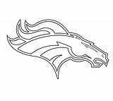 Broncos Denver Logo Coloring Pages Nfl Football Bronco Printable Clipart Drawing Logos Patriots Lineart Imagixs Silhouette Clip Houston Texans Teams sketch template