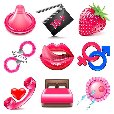 Sex Icons Vector Set Stock Vector Illustration Of Clip 70086803