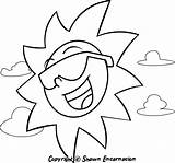 Coloring Pages Summer Time Sun Comments Summertime sketch template