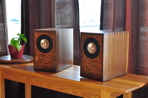 diy full range speaker   walnut   english elm front baffles open baffle speakers