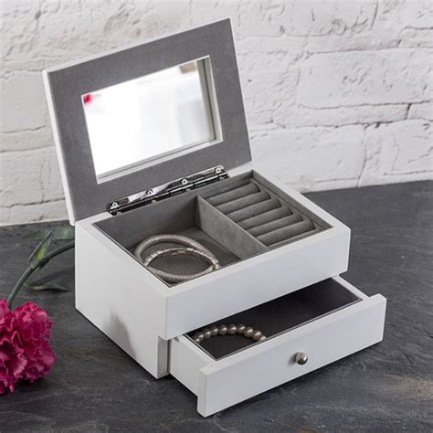 personalised white cambridge jewellery box the t experience