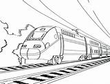 Train Coloring Outline Pages Clipart Bullet Speed High Drawing Colouring Print Toy Steam Printable Color Pacific Union Locomotive Cliparts Clip sketch template