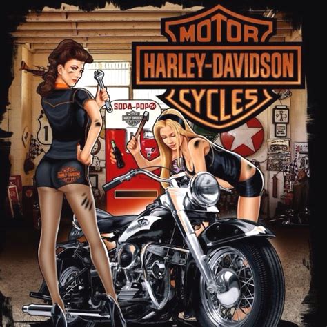 1000 images about harley davidson pin ups on pinterest