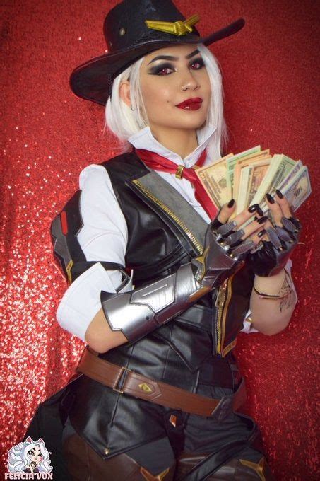 Ashe Cosplay Felicia Overwatch Vox Ashe Cosplay From