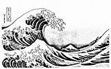 Wave Kanagawa Vague Coloriage Imprimer Japon Onda Coloriages Giappone Adulti Waves Ola Justcolor Hokusai Adultes Dedans Welle Japonais Erwachsene Malbuch sketch template