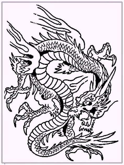 chinese dragon coloring sheets