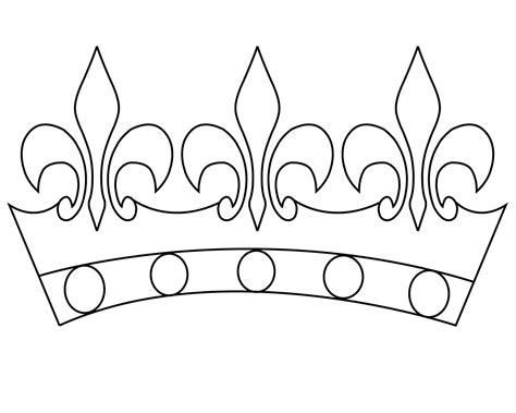 crown coloring pages  print simple  easy pictures