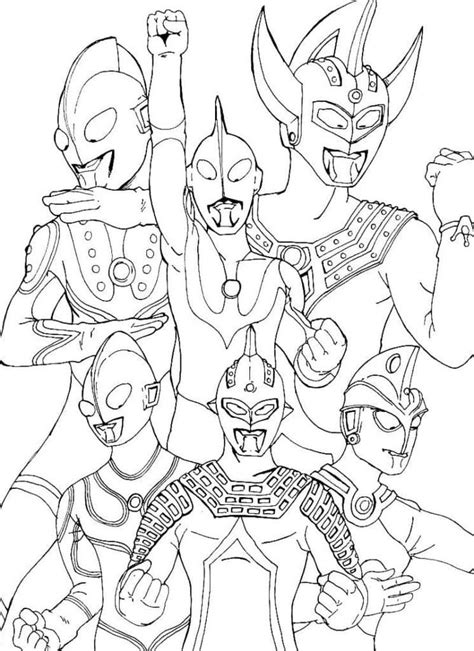 ultraman coloring pages  pictures  printable
