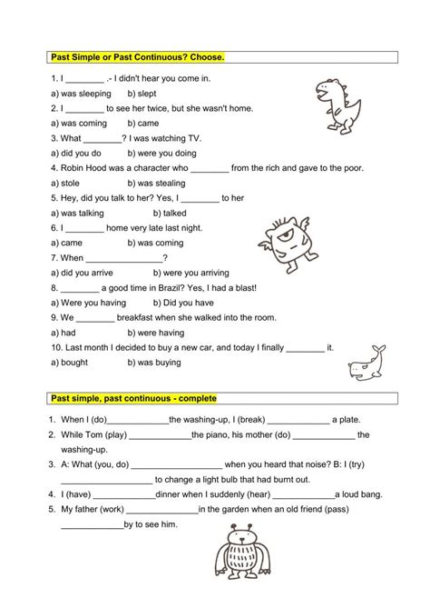 continuous regular  irregular verbs simple  tense german