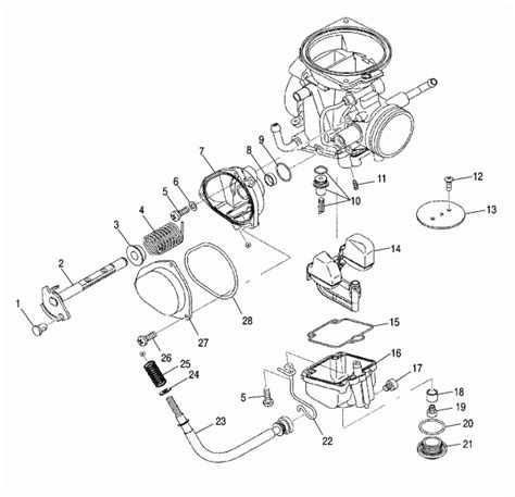 polaris sportsman  carburetor diagram