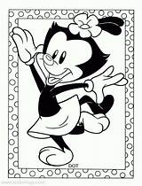 Coloring Animaniacs Pages Dot Cartoon Kids Fun Xcolorings 62k 580px Resolution Info Type  Size sketch template