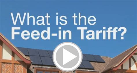 feed  tariff smaller solar roof installations