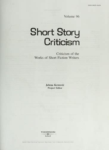short story criticism  open library