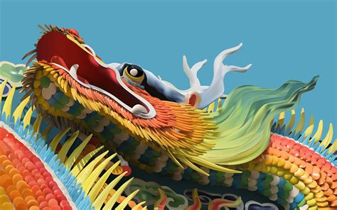 mesh tool practice chinese dragon behance
