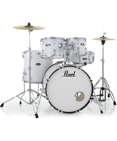 pearl roadshow  piece drum set   bass drum hardware cymbals