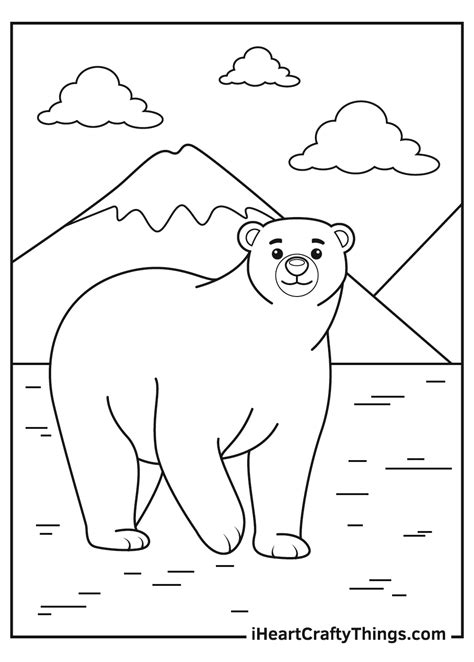 coloring pages polar bears
