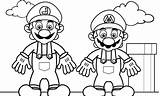 Mario Getdrawings Coloringhome sketch template