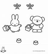 Miffy Coloring Pages Cartoon Color Character Printable Kids Sheets Characters Found sketch template