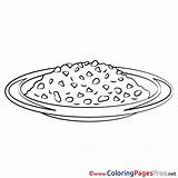 Meal Kids Coloring Sheet Title sketch template