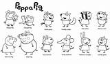 Peppa Zebra sketch template