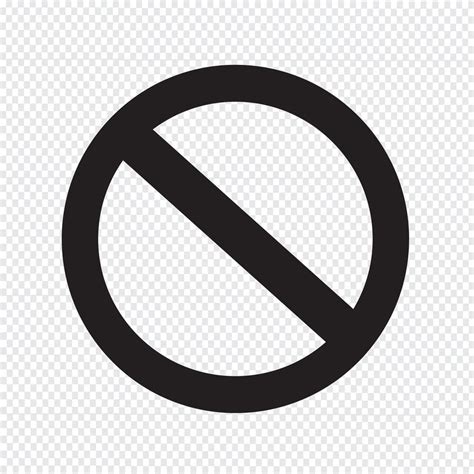 leeg verbod symboolpictogram  vectorkunst bij vecteezy