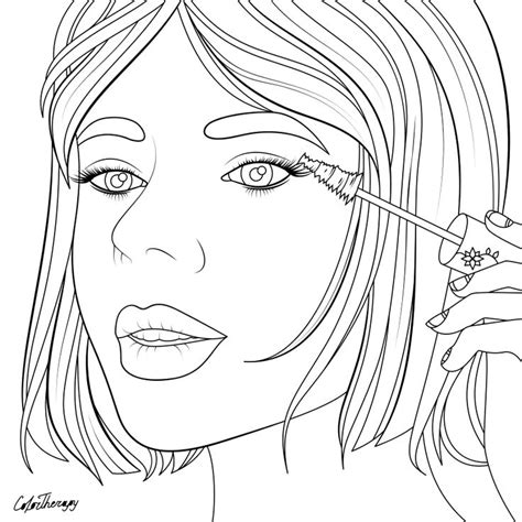 coloring pages women images  pinterest coloring books