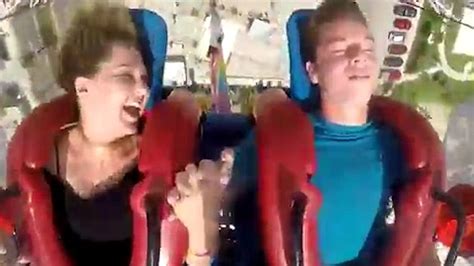 Slingshot Ride Fails Guy Continuously Passes Out On Slingshot Ride