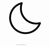 Moon Crescent Coloring Clipart Library sketch template