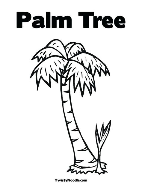 palm tree leaves coloring pages  getcoloringscom  printable
