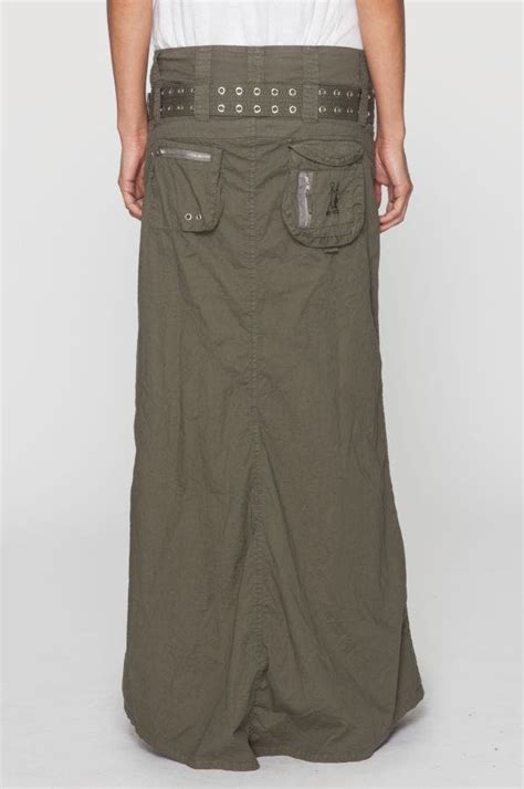 long cargo skirt