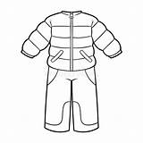 Snowsuit Vectors sketch template