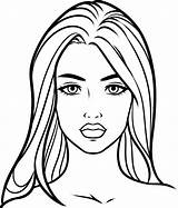 Coloring Pages Face Woman Beautiful Ladies Girl Female Girls Print Drawing Pretty Color Getdrawings Printable Colorize Online Popular Getcolorings sketch template