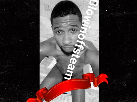 Usher Snapchats Naked Steam Room Selfie Nsfw