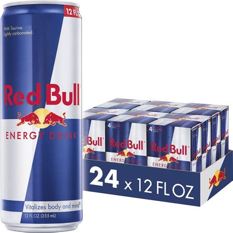 Red Bull Energy Drink 12 Fl Oz Cans 6 Packs Of 4 Total 24 Cans