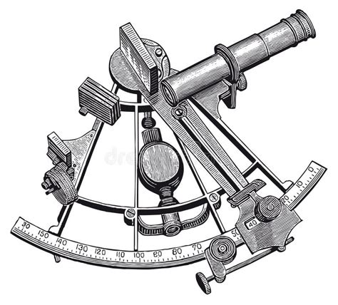 vecteur maritime marin antique d outil de sextant illustration de