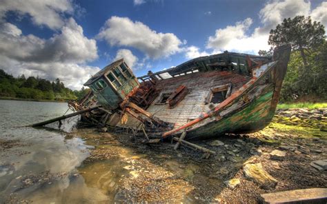 abandoned wrecked ship  abandoned ghost towns eerie  pinterest
