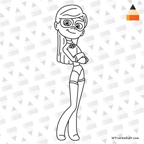 incredibles  coloring pages violet coloringpages