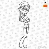 Violet Draw Incredibles Coloring Parr Powers Drawings Herself Line Dash Kids Letsdrawkids Superheroes Superhuman Child She Has sketch template