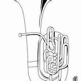 Tuba Coloring Pages Musical Instrument Instruments Hellokids Musicals Choose Board Sousaphone sketch template