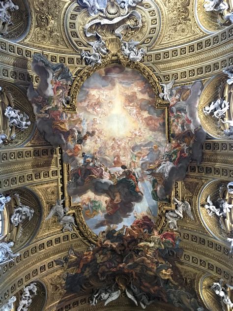church ceiling painting  rome     intense paintings