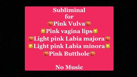 Pink Vulva Light Pink Labia Majora Minora Pink Butthole