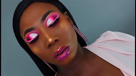 pink cut crease holiday youtube