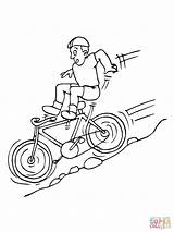 Bike Mountain Coloring Pages Downhill Printable Bicycle Bmx Supercoloring Kids Color Books Riding Bikes Cycling Posted Getcolorings Popular Beautiful sketch template
