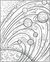 Trippy Astronomy sketch template